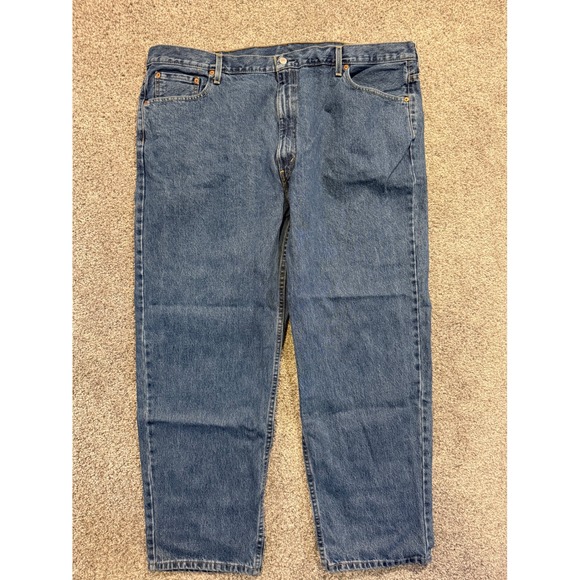 Levi's 550 Relaxed Fit Jeans Mens W48 L32 Blue Denim Pants - Picture 1 of 11